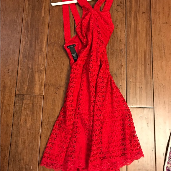 red lace sundress